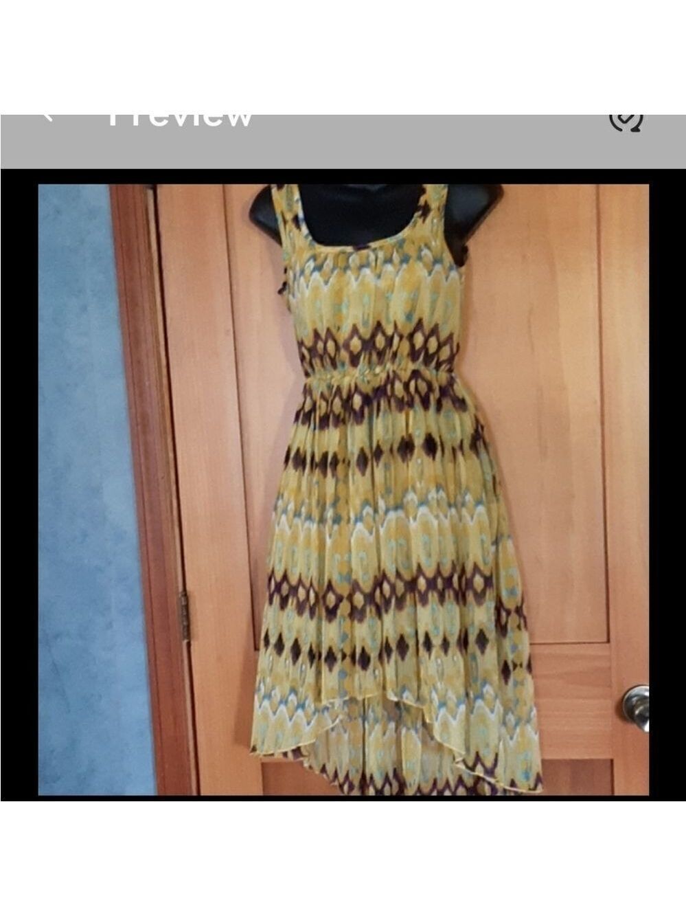 Christian Ferre Summer sleeveless pleated dress Size S